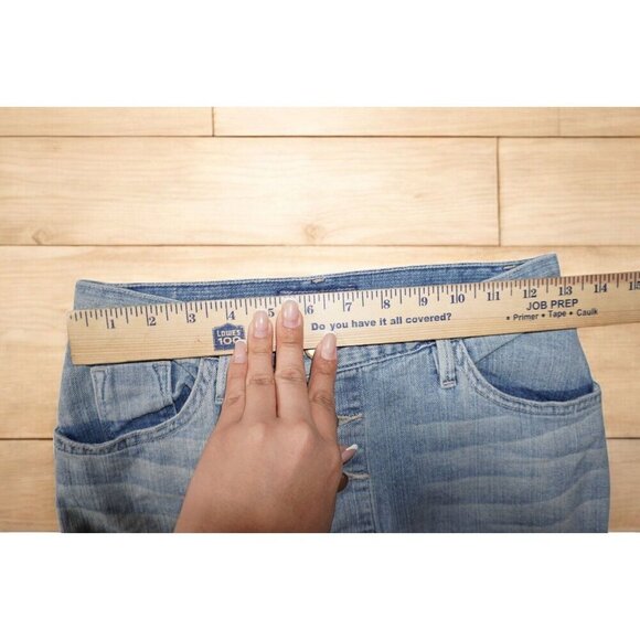 GUESS Light Wash High-Waisted Button-Front Denim Skirt - Size 27 🔹 Vintage Y2K - Picture 15 of 16